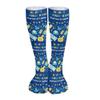 GoasNei Happy Hanukkah Socks Sport Socks for Women Men Breathable Long Socks for Running Athletic Travel view 1