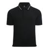Alex Vando Mens Stain Resistant Polo Shirt Short Sleeve Soild Stretch Performance Work Polo Shirts for Men,Black,M view 1