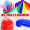 HKACSTHI Scarves for Kids Play Juggling Dance Scarves Toddler Sensory Toys Magic Trick Silk Scarf Play Silks for Toddlers Rainbow Scarf Dance Props for Music and Movement, 24 x 24 Inches (12 Pieces) view 3