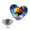 Personalized Button Badge,Hot Air Balloons Print Memorial Pin,heart Pin Brooches for Clothing Bags Jackets Accessories view 3