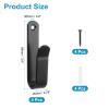uxcell 4Pcs Snowboard Wall Mount Clips, 20x99mm Horizontal Snowboard Wall Rack Hanger Holders, Storage Skateboard Wall Mount Display Rack for Hanging, Black view 2
