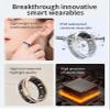 Smart Ring Fitness Tracker Fingerband Wireless Charging Box Healthy Sleep Tracker Smart Ring Free App(Gold,10#) view 2