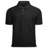 Alex Vando Mens Sweater Polo Short Sleeve Soft Knitted Jacquard Pullover Collared Shirts,Black,L view 4