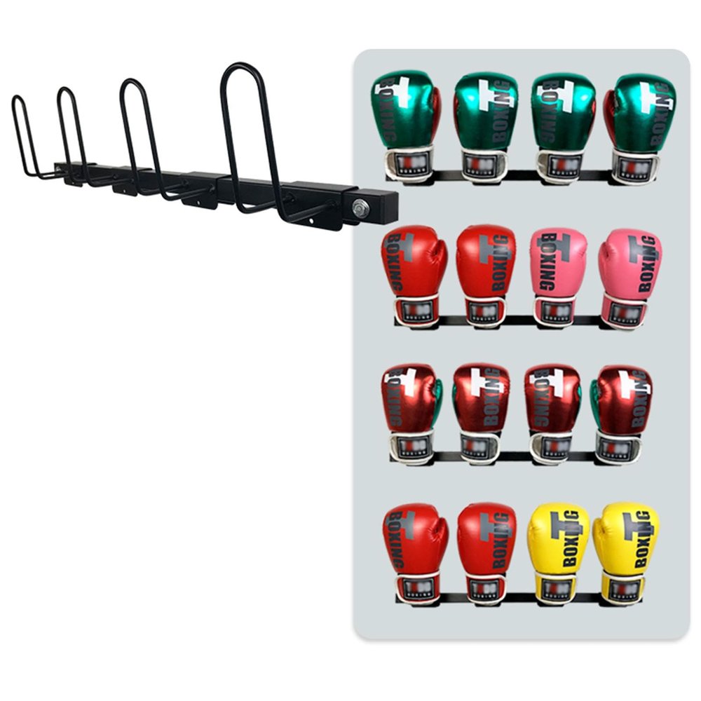 AErosx Boxing Gloves Display Stand Holder, Boxing Glove Wall Mount Dryer, Home Gym Boxing Gloves Organizer Hanging Rack for Storage Kickboxing, Muay Thai, MMA Training Gloves(3-Pcs)