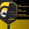 A11N Empire Edgeless Pickleball Paddle  Carbon Fiber Paddle with Longer Handle Design for Double-Handed Backhand & SuperGrit Surface Texture Technology, ControlMax - Wide Body Shape, Yellow view 4