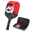 A11N Empire Edgeless Pickleball Paddle  Carbon Fiber Paddle with Longer Handle Design for Double-Handed Backhand & SuperGrit Surface Texture Technology, ControlMax - Wide Body Shape, Red