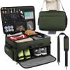 Kopduki Golf Trunk Organizer Storage with Separate Compartment for 2 Pair Shoes Up to US Mens 15, Golf Car Locker Organizer for Balls, Tees, Clothes, Gloves, Accessories view 1