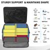 Kopduki Golf Trunk Organizer Storage with Separate Compartment for 2 Pair Shoes Up to US Mens 15, Golf Car Locker Organizer for Balls, Tees, Clothes, Gloves, Accessories view 3