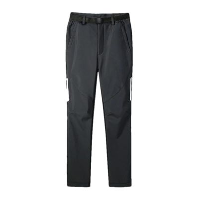 XJRJ Thermal Fleece Pants for Men Waterproof Breathable Softshell Trousers Hiking Camping Ski Climbing Warm Winter Men Dark Gray9 XS