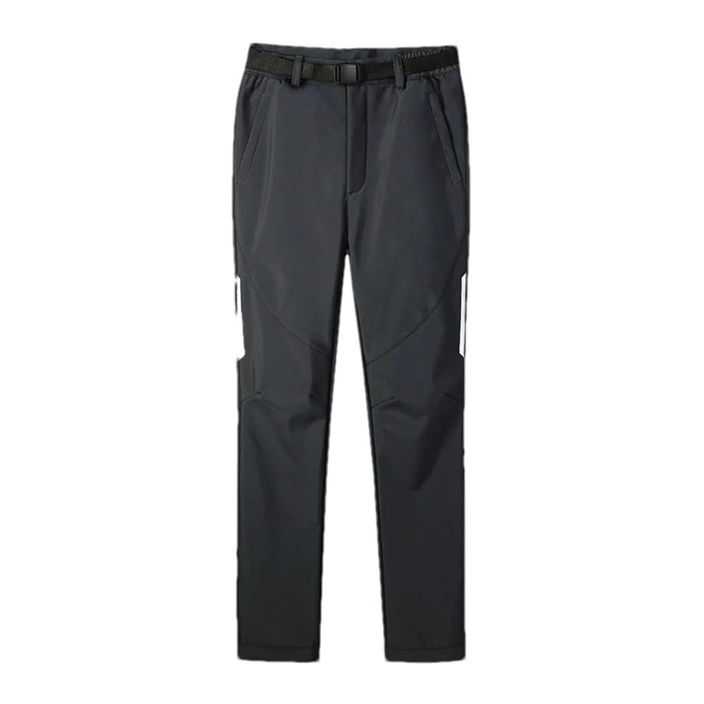XJRJ Thermal Fleece Pants for Men Waterproof Breathable Softshell Trousers Hiking Camping Ski Climbing Warm Winter Men Dark Gray9 XS