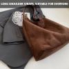 MAOILY Brown Suede Bags for Women 2024 New Brown Suedes Tote Bag for Women Suedes Bag Browns Suede Purse Bag (Brown) view 4