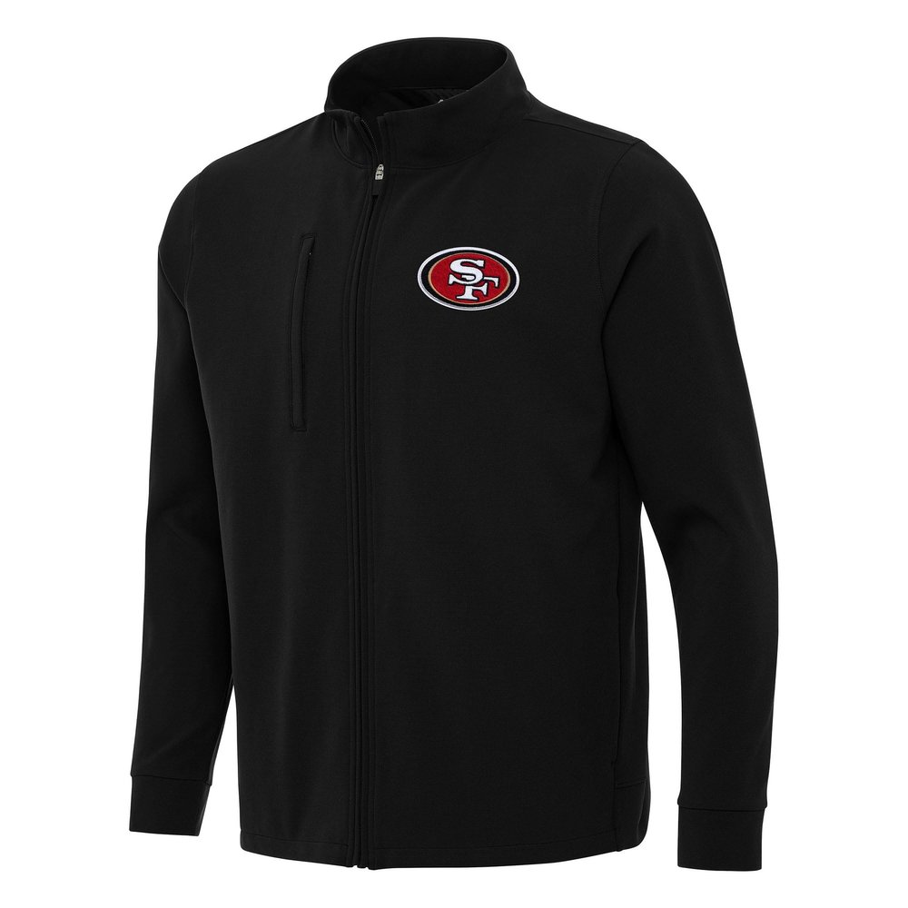 Antigua Men's Black San Francisco 49ers Regard Full-Zip Jacket