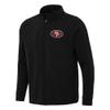 Antigua Men's Black San Francisco 49ers Regard Full-Zip Jacket view 1