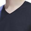 Men's Fashion Long Sleeve Shirts Soft Stretch V Neck Basic Cotton Tees Crew Neck Classic Casual Pullover T-Shirt (Medium,Dark Blue 1) view 2