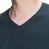 Men's Fashion Long Sleeve Shirts Soft Stretch V Neck Basic Cotton Tees Crew Neck Classic Casual Pullover T-Shirt (Medium,Green 1) view 2