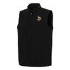 Antigua Men's Black Minnesota Vikings Regard Full-Zip Vest view 1