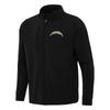 Antigua Men's Black Los Angeles Chargers Regard Full-Zip Jacket view 1