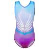 BAOHULU Girls Leotards for Gymnastics & Dance One Piece Sparkly Toddler Kids Athletic Practice Activewear B374_BluePurple_8A