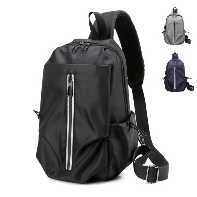 HCWENZH Small Sling Bag for Men Women,Crossbody Sling Backpack Chest Bag Daypack Crossbody Bag for Outdoors Hiking Travel (Black)