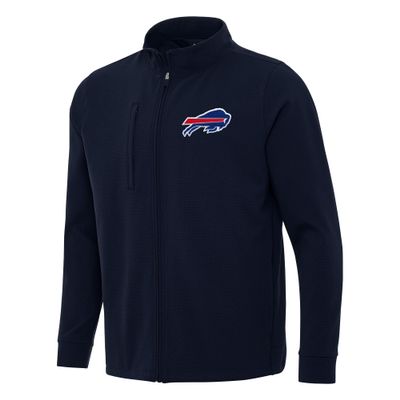 Antigua Men's Navy Buffalo Bills Regard Full-Zip Jacket