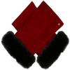 Dents Fingerless Mittens Berry & Black Women's S view 1