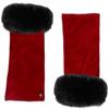 Dents Fingerless Mittens Berry & Black Women's S view 2
