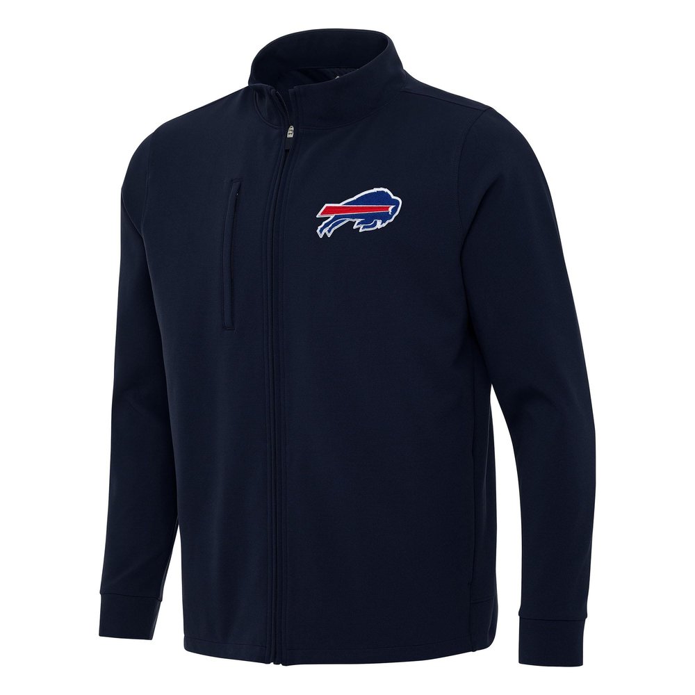Antigua Men's Navy Buffalo Bills Regard Full-Zip Jacket