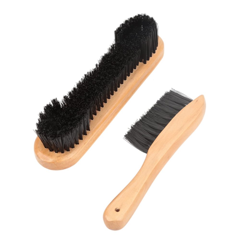 Pool Table Brush, Premium 2 Piece Set of Billiards Pool Table Rail Brush Essential Pool Table Cleaning Tools Accessory