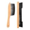 Pool Table Brush, Premium 2 Piece Set of Billiards Pool Table Rail Brush Essential Pool Table Cleaning Tools Accessory view 2