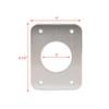 Taco Marine Boat Grand Slam Backing Plates BP-150BSY-320-1 | Aluminum (Pair) view 4