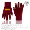 Ultra Game NFL Official Youth Super Soft Two Tone Winter Beanie Knit Hat with Extra Warm Touch Screen Gloves, Washington Commanders, Team Color, 1SIZE view 3