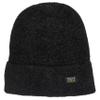 Polar Extreme Heat Womens Sherpa Lined Fleck Chunky Cuffed HAT W/POM OSFM -Black view 1
