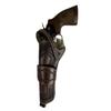 Gun Holster for Men Women Pistol Cover Revolver Holder Tooled Leather Universal FIT Open Bottom | Left Handed (Heart - Brown) view 2