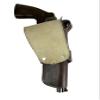 Gun Holster for Men Women Pistol Cover Revolver Holder Tooled Leather Universal FIT Open Bottom | Left Handed (Heart - Brown) view 3