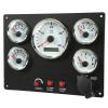Boat Dash Panel, Boat Switch Panel with Accessories Aluminum Alloy ABS Marine Switch Panel for Caravan Yacht Fishing Boat Ship (White Dial) view 1