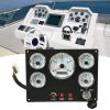Boat Dash Panel, Boat Switch Panel with Accessories Aluminum Alloy ABS Marine Switch Panel for Caravan Yacht Fishing Boat Ship (White Dial) view 4