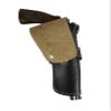 Gun Holster for Men Women Pistol Cover Revolver Holder Tooled Leather Universal FIT Open Bottom | Left Handed (Sea Shell - Black) view 3