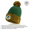 Ultra Game NFL Official Adults Super Soft Two Tone Winter Beanie Knit Hat with Extra Warm Touch Screen Gloves, Green Bay Packers, Team Color, 1SIZE view 2