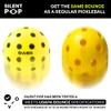 WES Silent Pickleball Balls - Foam & Soft Pickleball Practice Balls with Exact Real Ball Bounce - Quiet Pickleball Balls for Indoor Use view 3