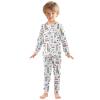 ALAZA Cartoon Big Ben London Cityscape 2 Piece Pajama Set Long Sleeve Top and Pants Sleepwear Unisex 6Y view 2