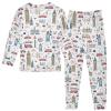 ALAZA Cartoon Big Ben London Cityscape 2 Piece Pajama Set Long Sleeve Top and Pants Sleepwear Unisex 6Y view 4