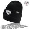 Ultra Game NFL Official Adults Super Soft Marled Winter Beanie Knit Hat with Extra Warm Touch Screen Gloves, Jacksonville Jaguars, Black, 1SIZE view 2