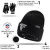 Ultra Game NFL Official Adults Super Soft Marled Winter Beanie Knit Hat with Extra Warm Touch Screen Gloves, Jacksonville Jaguars, Black, 1SIZE view 4