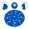 Akozon 1.8M Kids Rainbow Parachute Outdoor Sports Play for Confidence & Coordination Building view 3