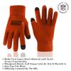 Ultra Game NFL Official Youth Super Soft Two Tone Winter Beanie Knit Hat with Extra Warm Touch Screen Gloves, Cleveland Browns, Team Color, 1SIZE view 2