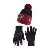 Ultra Game NFL Official Youth Super Soft Two Tone Winter Beanie Knit Hat with Extra Warm Touch Screen Gloves, Houston Texans, Team Color, 1SIZE view 1