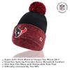 Ultra Game NFL Official Youth Super Soft Two Tone Winter Beanie Knit Hat with Extra Warm Touch Screen Gloves, Houston Texans, Team Color, 1SIZE view 2