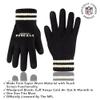 Ultra Game NFL Official Adults Super Soft Cable Knit Winter Beanie Knit Hat with Extra Warm Touch Screen Gloves, Cincinnati Bengals, Black, 1SIZE view 3