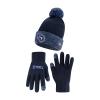 Ultra Game NFL Official Youth Super Soft Two Tone Winter Beanie Knit Hat with Extra Warm Touch Screen Gloves, Tennessee Titans, Team Color, 1SIZE view 1
