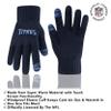 Ultra Game NFL Official Youth Super Soft Two Tone Winter Beanie Knit Hat with Extra Warm Touch Screen Gloves, Tennessee Titans, Team Color, 1SIZE view 3